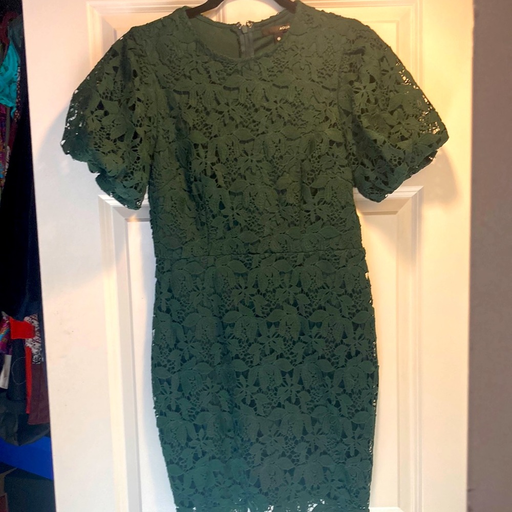 Green lace dress Aqua size small
